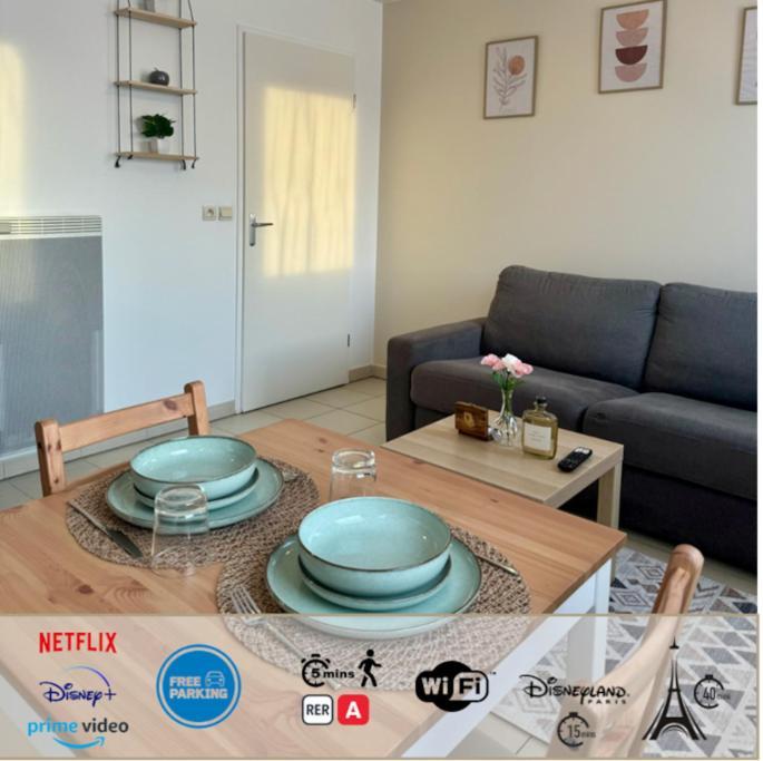 Charming & Cosy Apartment - 10Mn From Disneyland Bussy-Saint-Georges Extérieur photo